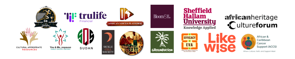 BHM - Additional Sponsors Logos for BHM sponsors, including LikeWise, Groundation and Sickle Cell Society