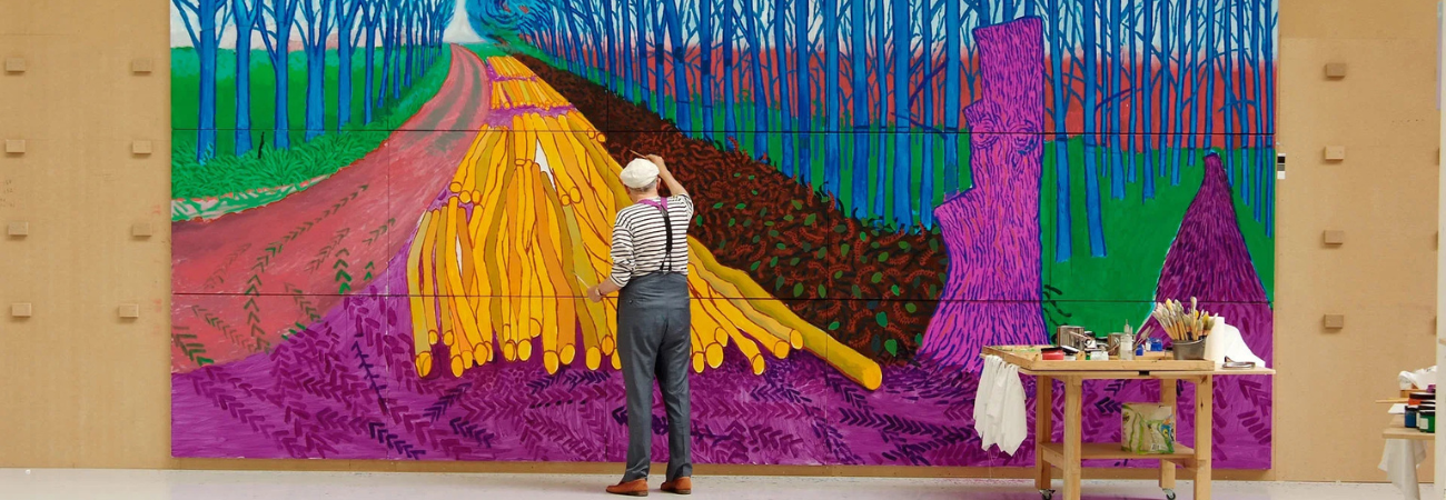 Poster for Exhibition on Screen: David Hockney at the Royal Academy of Arts